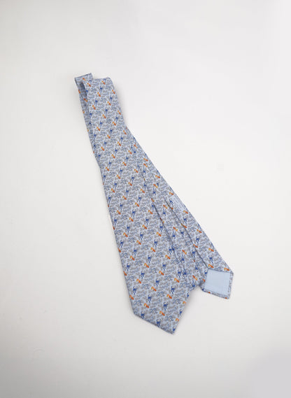 Hermès Silk Print Tie