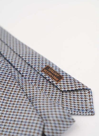 Hermès Silk Black and White Print Tie