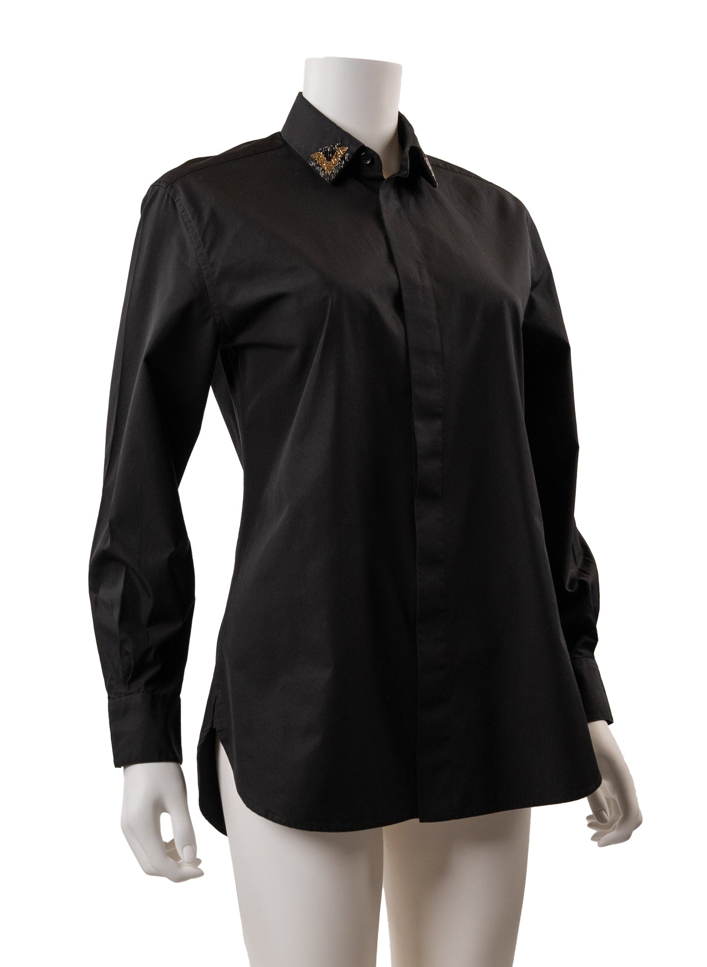 Saint Laurent Embellished Collar Shirt
