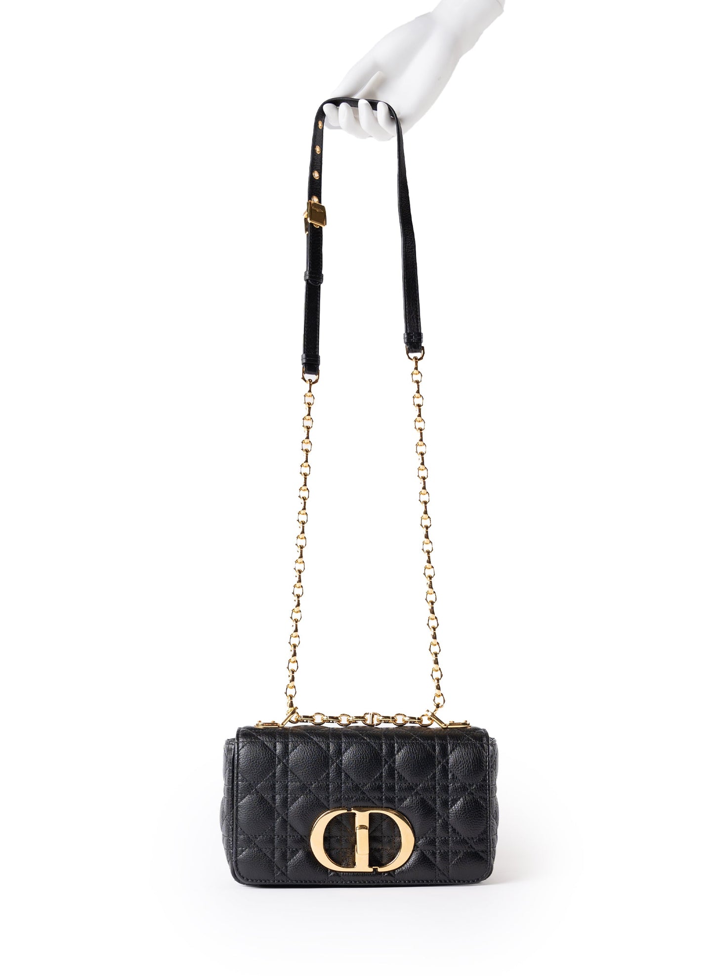 Christian Dior Quilted Cannage Small Caro Bag