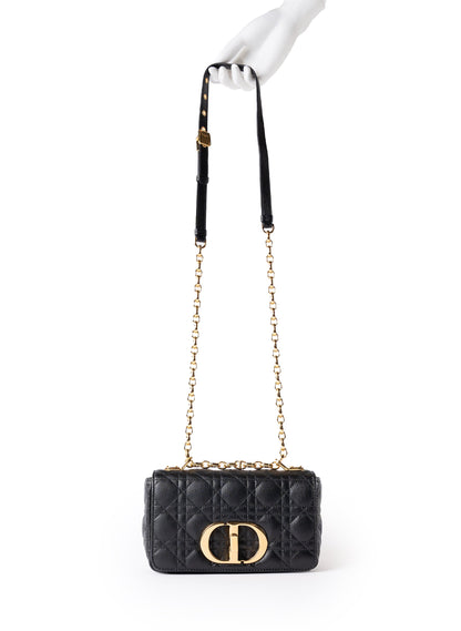Christian Dior Quilted Cannage Small Caro Bag