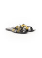 Hermes Sous L'Egide de Mars Printed Canvas Oran Flat Slides