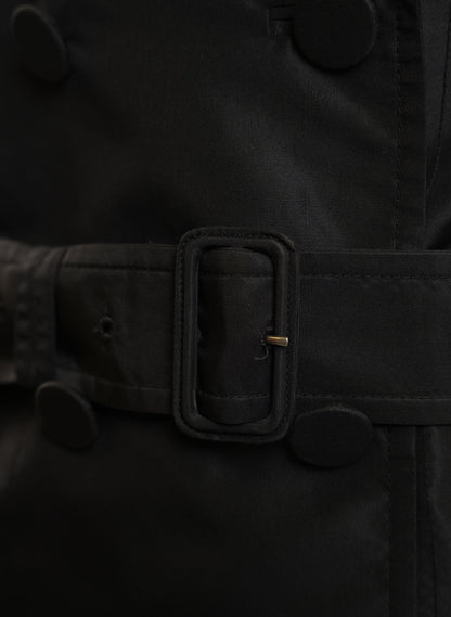 Prada Belted Nylon Trench Coat