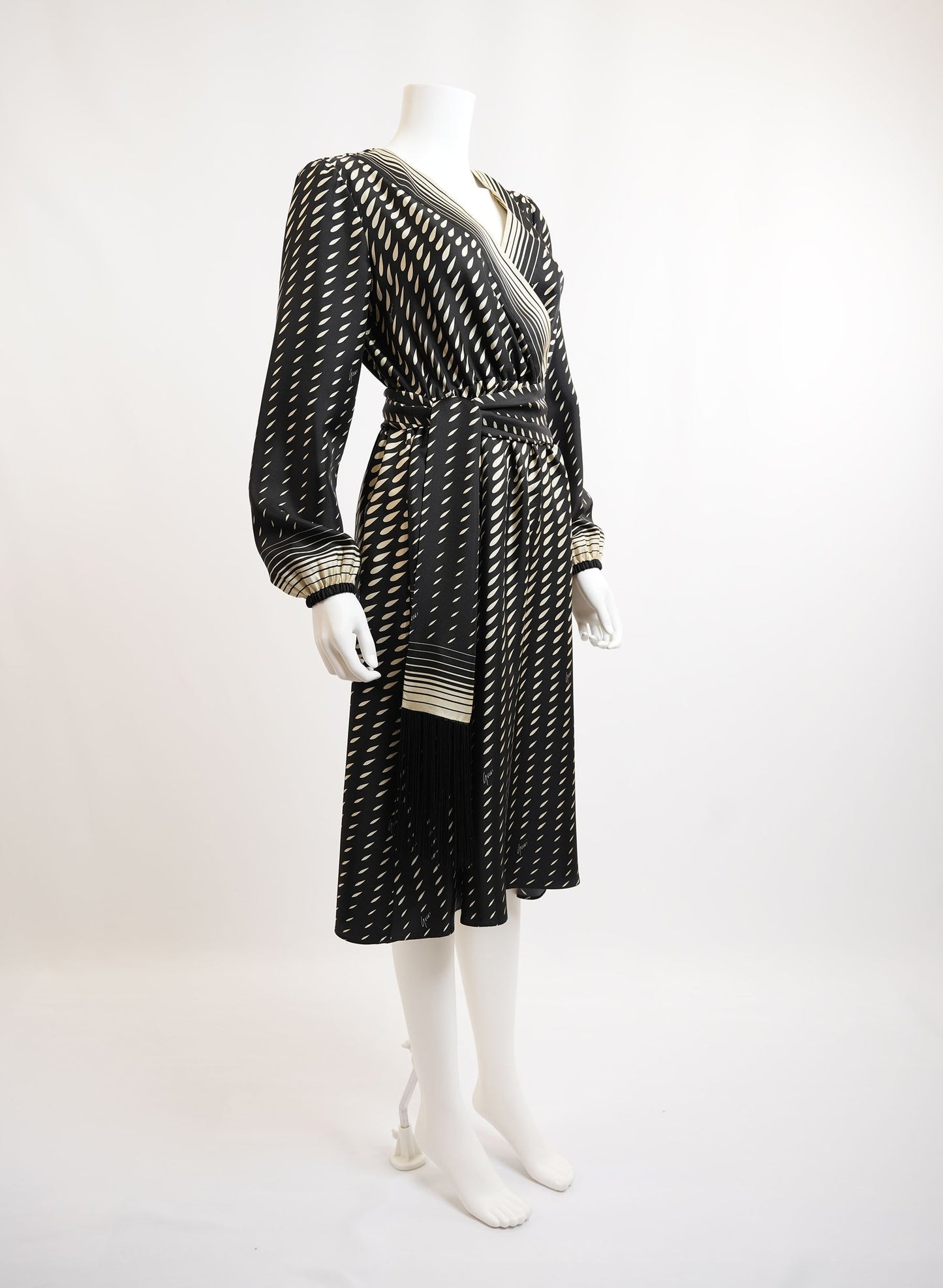 Gucci Silk Scarf Belted Wrap Dress