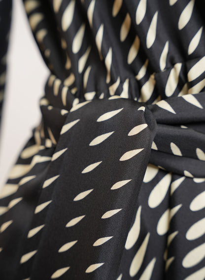 Gucci Silk Scarf Belted Wrap Dress