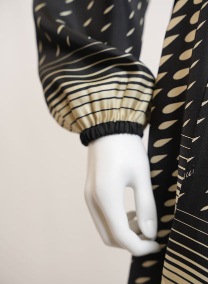 Gucci Silk Scarf Belted Wrap Dress