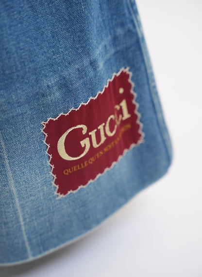 Gucci Logo Patch Flared Jeans