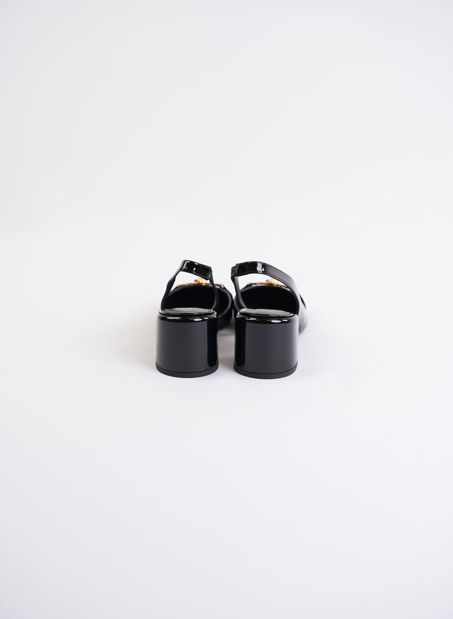 Versace Slingback Patent Leather Heels