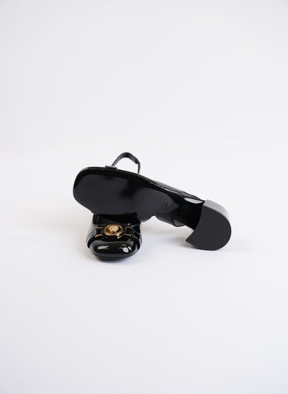 Versace Slingback Patent Leather Heels