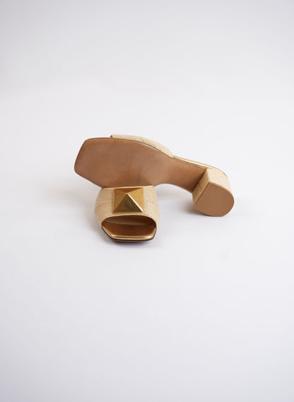 Valentino Garavani One Stud Open Toe Mules