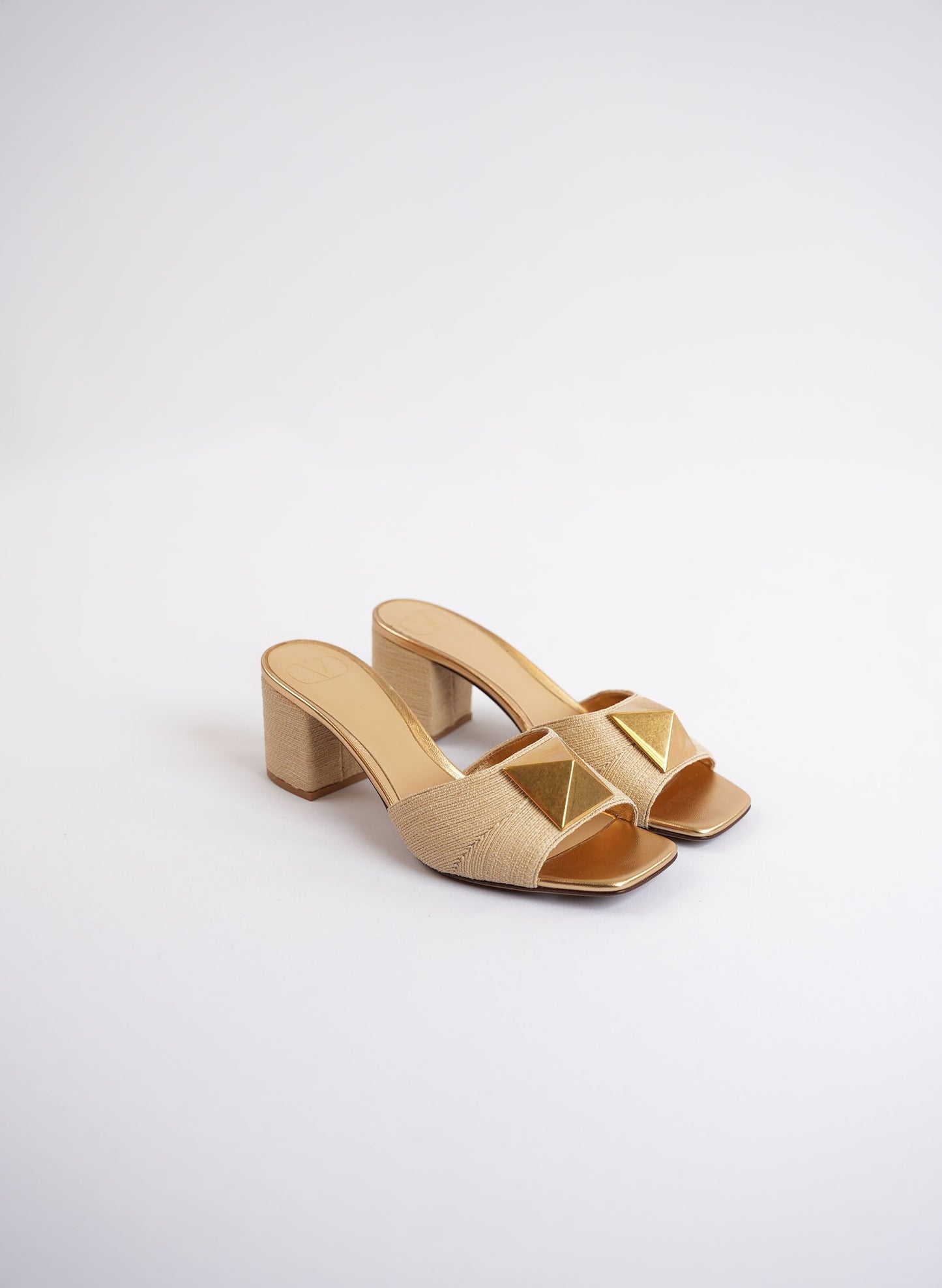 Valentino Garavani One Stud Open Toe Mules