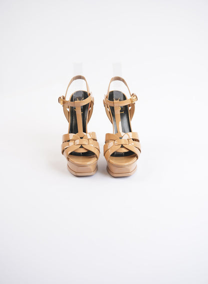 Saint Laurent Tribute Platform Patent Leather Heels