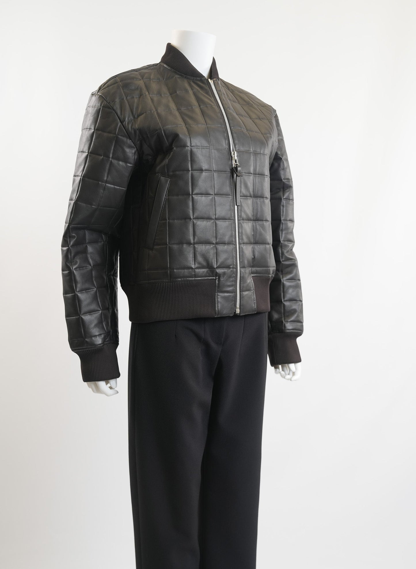 Bottega Veneta Quilted Leather Bomber Jacket