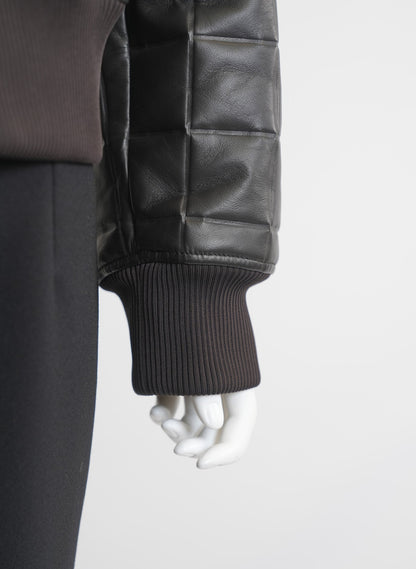 Bottega Veneta Quilted Leather Bomber Jacket