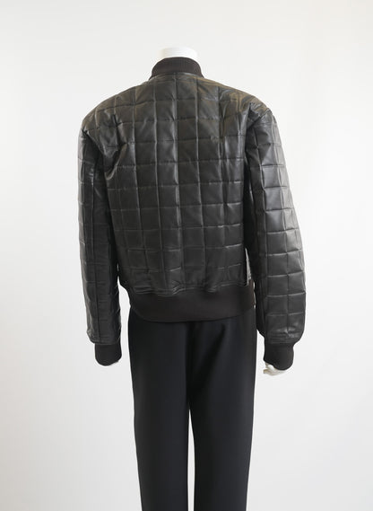 Bottega Veneta Quilted Leather Bomber Jacket