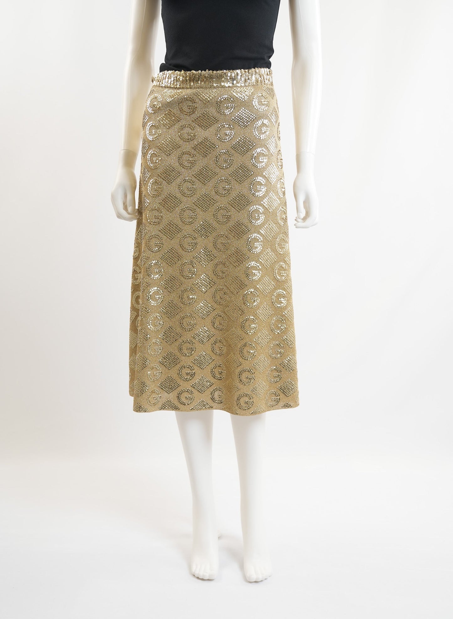 Gucci G Rhombi Jacquard Skirt