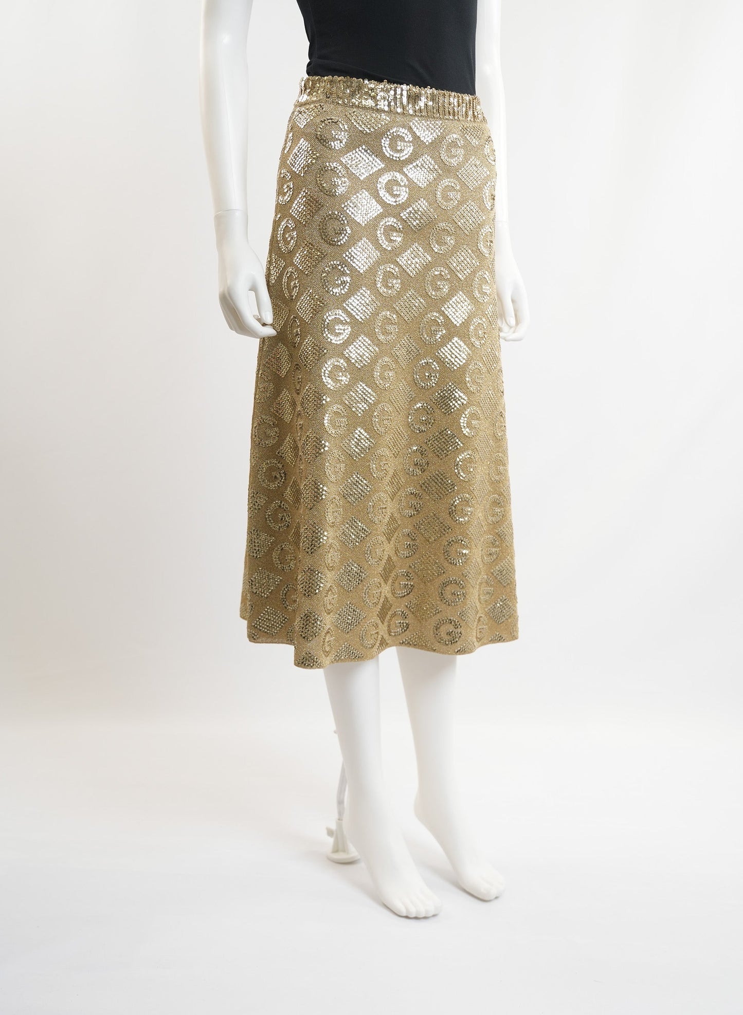 Gucci G Rhombi Jacquard Skirt