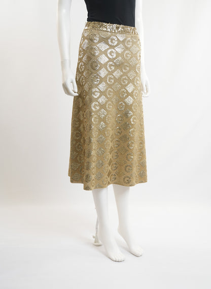 Gucci G Rhombi Jacquard Skirt