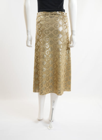 Gucci G Rhombi Jacquard Skirt