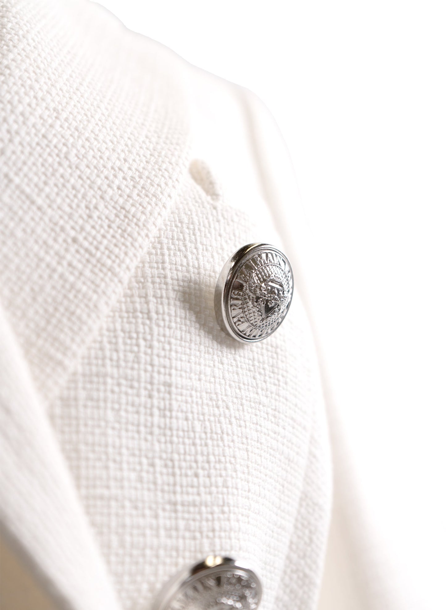 Balmain Double Breated Silver Button Blazer