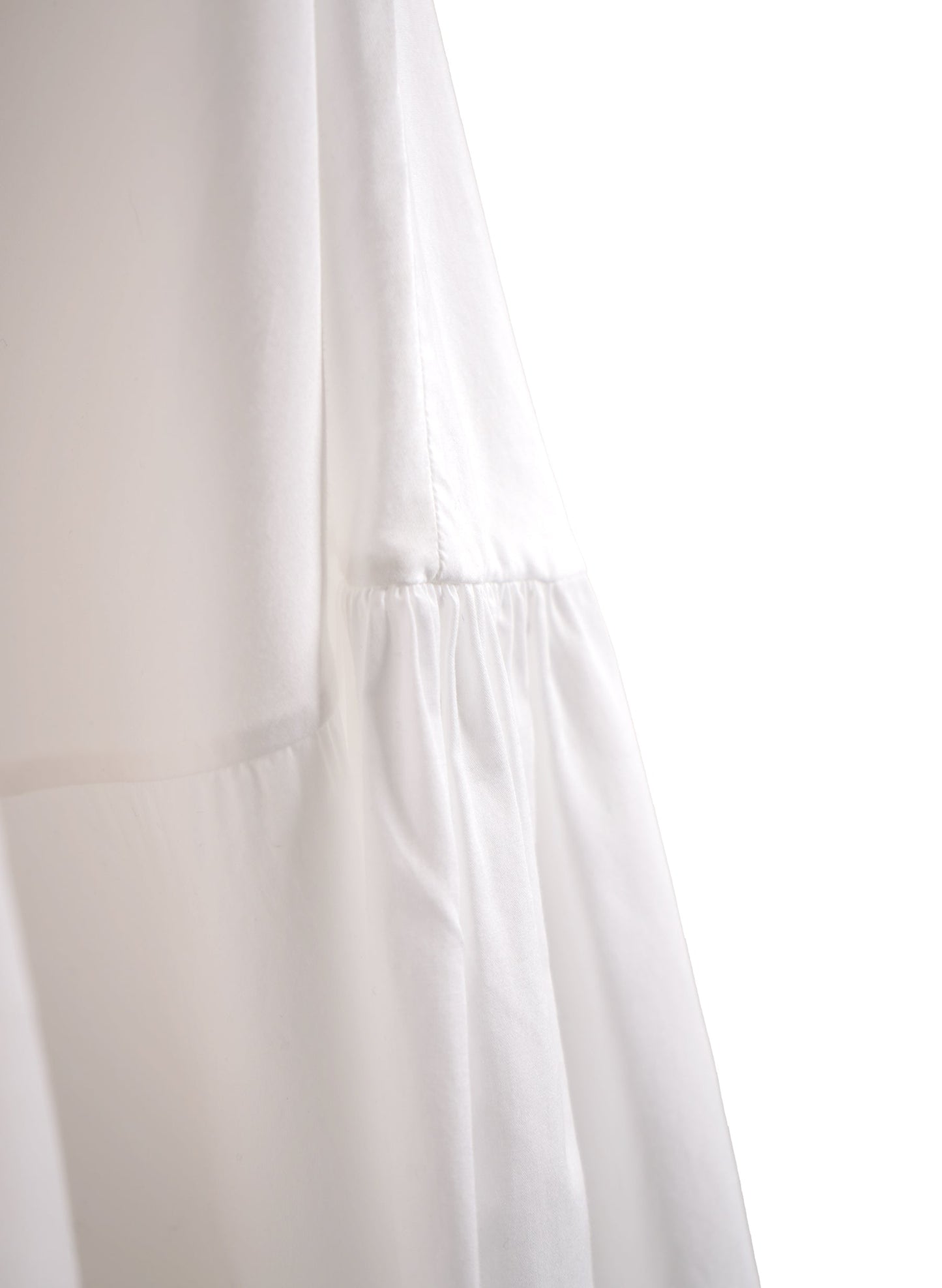 Valentino Mandarin-Collar Wide-Sleeve Cotton Poplin Shirt