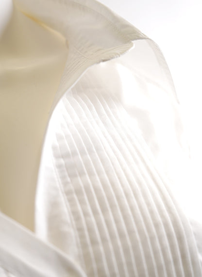 Johanna Ortiz Asymmetrical Collar Voltaire Poplin Shirt