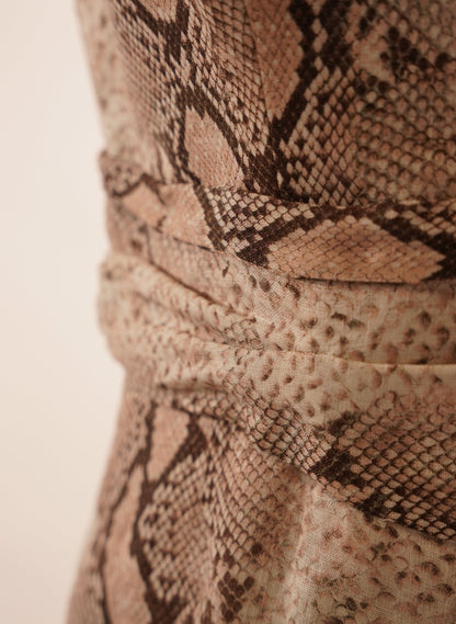 Zimmermann Bellitude Python Print Midi Dress