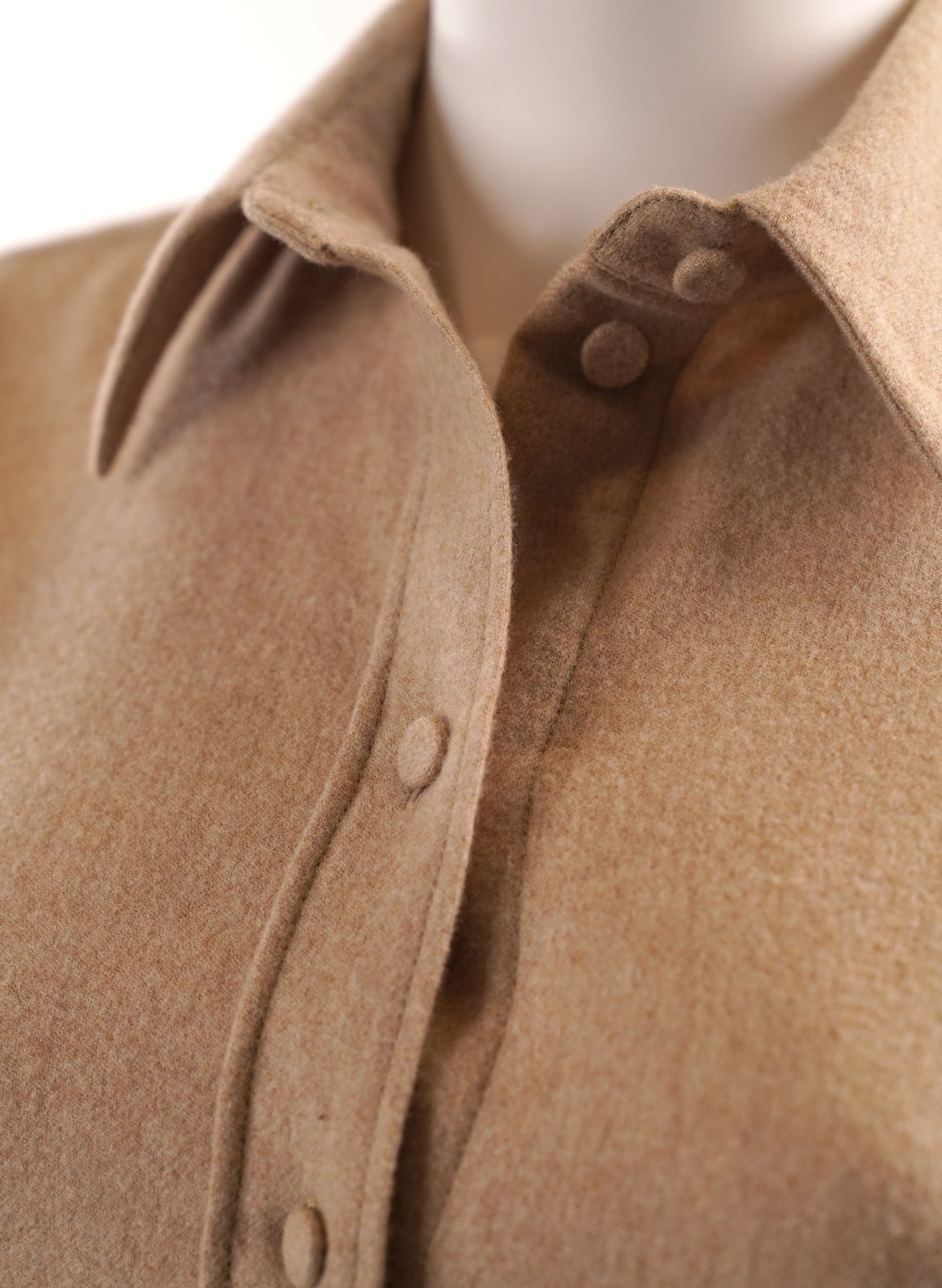 Chloe Neutral Wool Shirt and Trousers Set