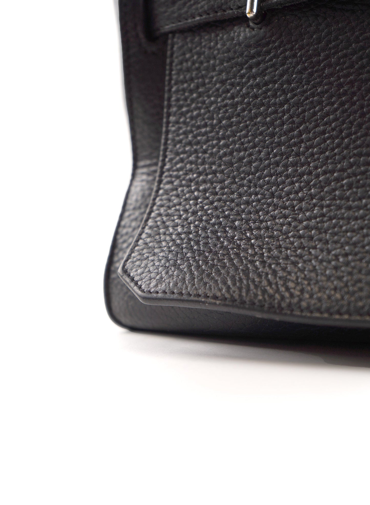 Hermes Taurillon Clemence Jypsiere Bag Noir Palladium