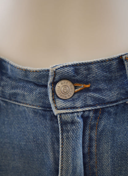 MM6 Maison Margiela High-Waisted A-Line Denim Skirt