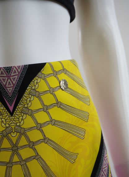 Versace Tassel Baroque High-Waist Skirt