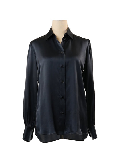 Loro Piana Silk Button-Up Blouse
